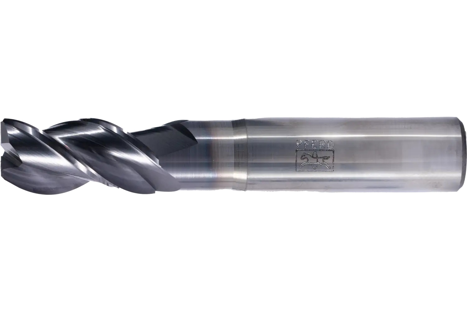 Picture of Pferd Chamfered End Mill, 3 flutes, 1/2" Dia, 1" APMX, 3" OAL, Weldon shank